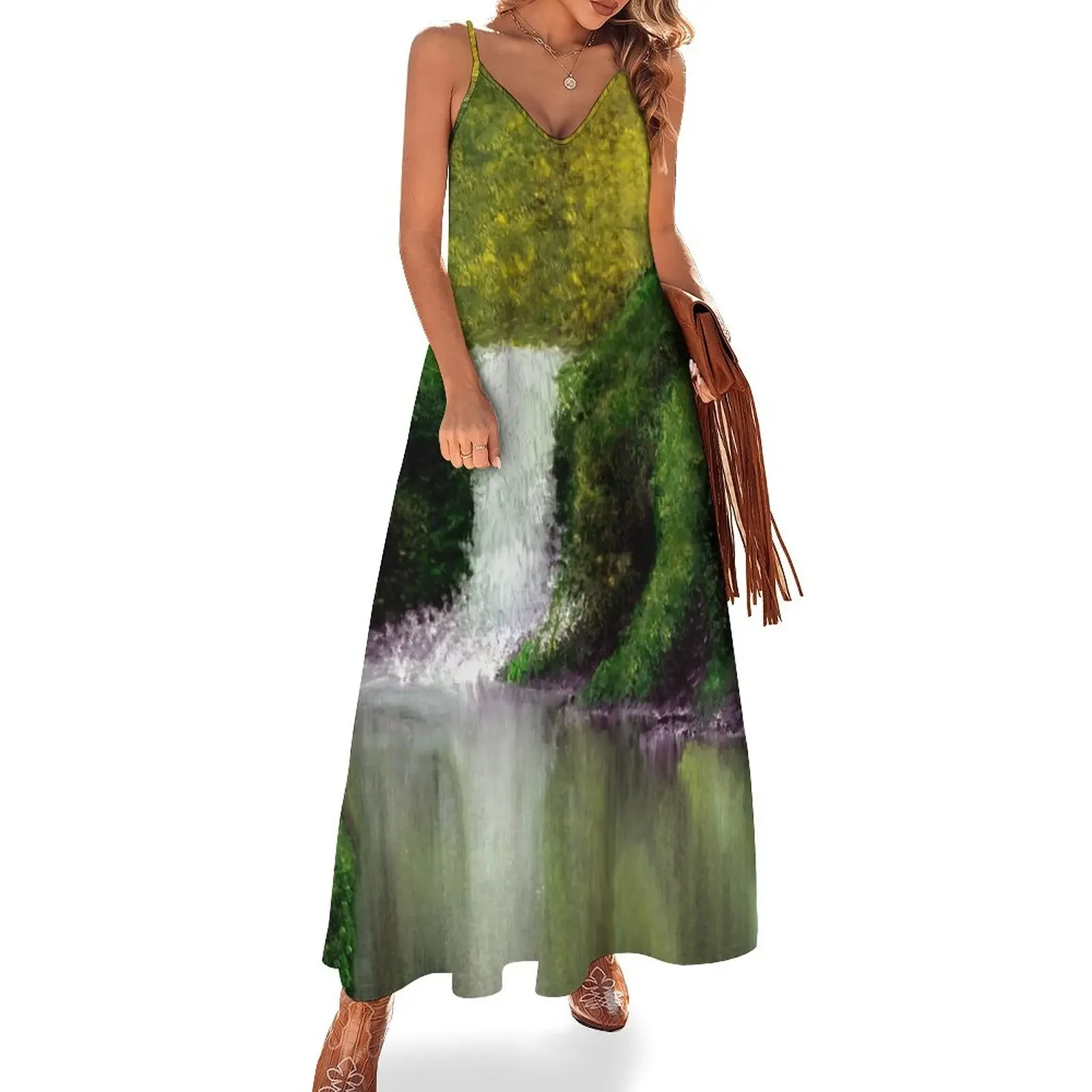 

Green Sleeveless Dress dress for women 2025 Women's summer dresses Party dresses for women
