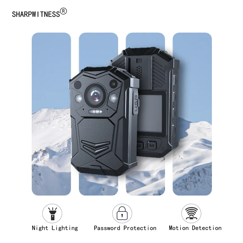 Mini Body Camera with Battery S21J  4K  1080  1296P  HD  FHD  3500mAh  Night Vision   BIG Mem   Rugged Design Small Portable