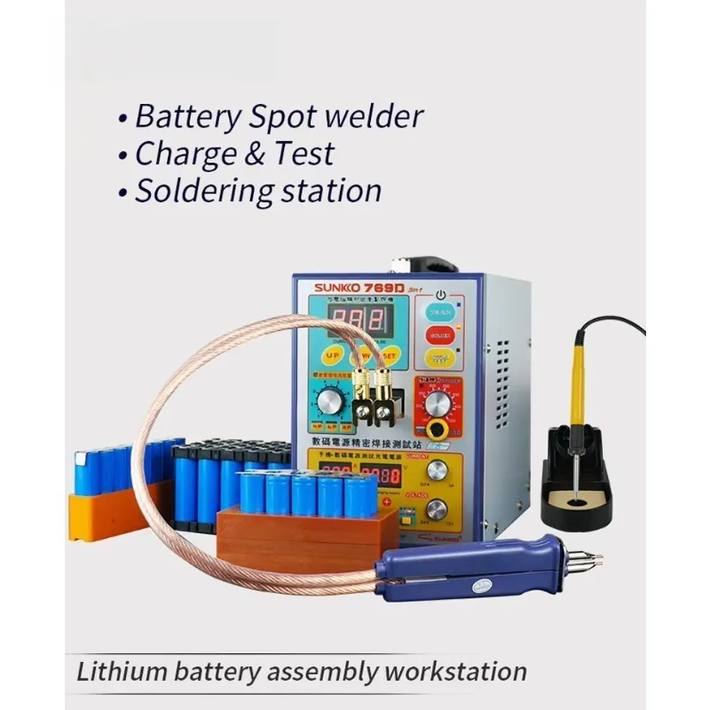 

Brand New 110V 769D With 70BN Welding PEN Battery Spot Welding Machine 18650 Spot Welder Lithium Battery Assembly Solder