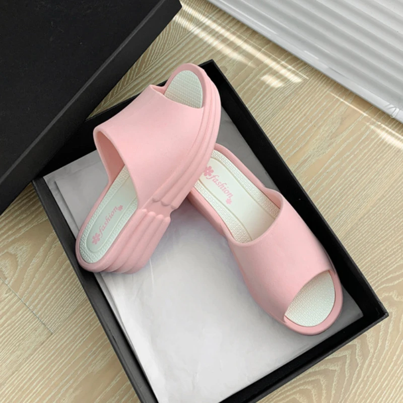 Wedge Sandals for Women EVA Open Toe Women Flip Flops Non-slip Comfy Slide Casual Fashion Summer Shoes Platform Women Slippers