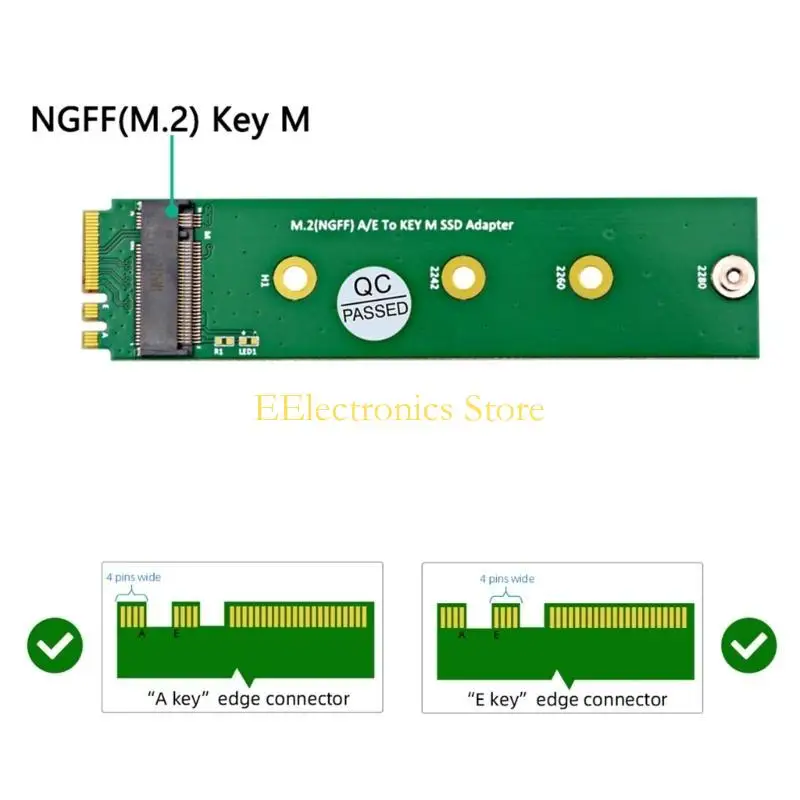 B03C M.2 Wifi Interfaces A+E to M.2 NVME SSD Risers Board Support 2230 2242 2260 2280