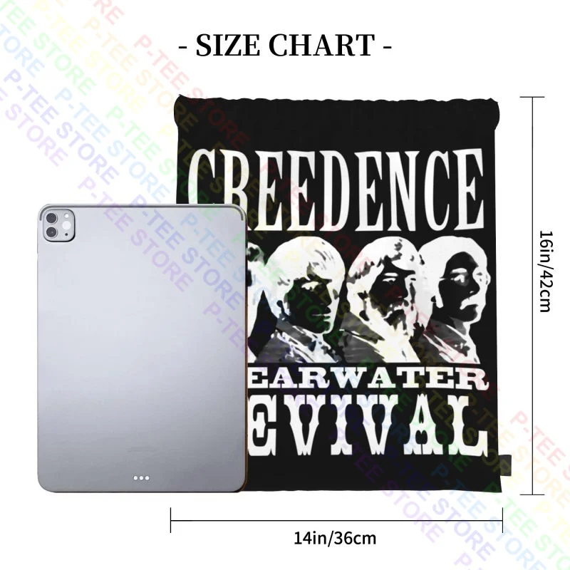 Creedence Clearwater Revival 60S 70S Rock Band Drawstring Bags Gym Bag School New Style Eco Friendly Multi-function