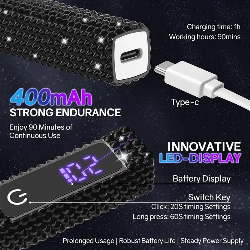 AB11-Portable Salon Quick Dry USB Nail Dryer, Home Mini Nail Drying Light Therapy Tool, LED Nail Lamp Flashlight Pen