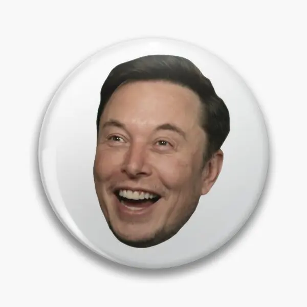 Elon Musk Funny Meme Face  Soft Button Pin Lover Metal Jewelry Women Decor Brooch Fashion Cartoon Cute Creative Collar Gift