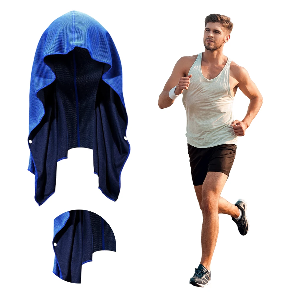 

U-образное крутое полотенце с капюшоном, защита от ультрафиолета, спортивные полотенца с капюшоном, впитывающее пот полотенце, мягкое охлаждающее полотенце для спортивных тренировок, велоспорта