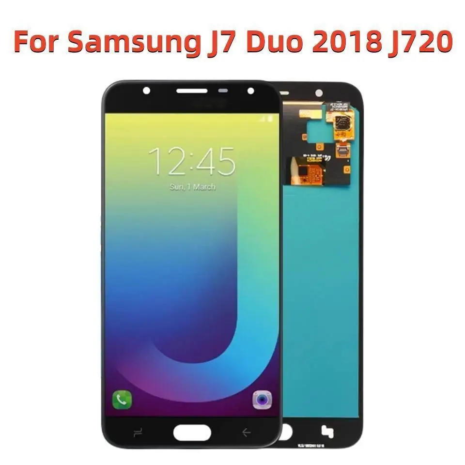 

J720 экран дисплея, для Samsung Galaxy J7 Duo J720 J720F ЖК-дисплей сенсорный экран дигитайзер в сборе Замена