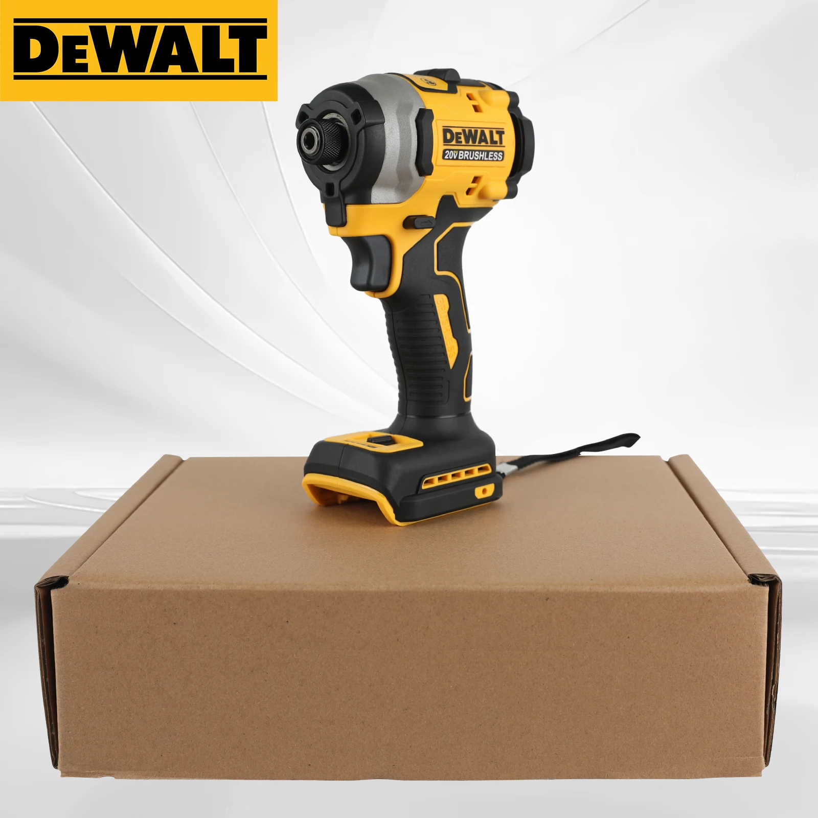 dewalt-dcf850-20v充電式ワイヤレス電動ドライバー、リチウム電池、電動工具、高高度始動トルクネイキッドツール