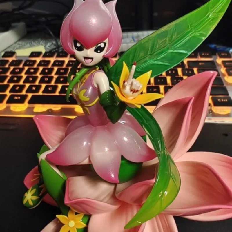 New Digimon Adventure Lilymon Hand-made Model Ornaments High-value Animation Peripheral Desktop Exquisite Simple Decorative Gift