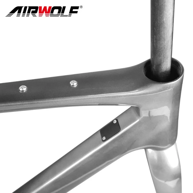 Airwolf T1100 Carbon Gravel Bike Frame BB386 Max Tire 700*45c Cycrocross Bike Frame 27.5er*2.1Inch Tires Bicycle Frame