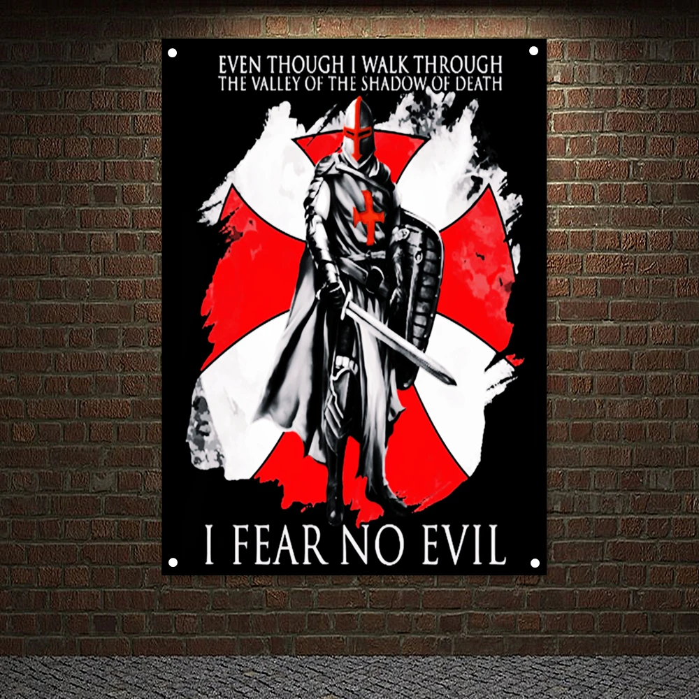 

Knights Templar Armor Banners Flags Wall Sticker Crusader Posters Tapestry Living Room Decoration Canvas Painting Wall Hanging 9