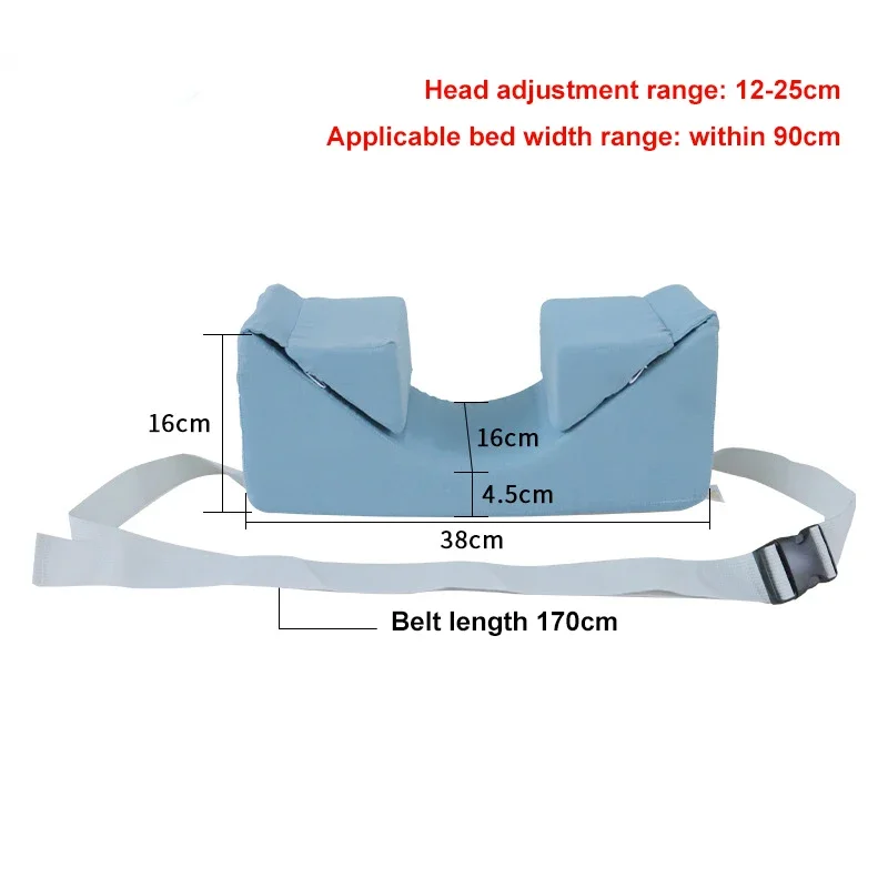 

High Elastic Sponge Cervical Protection Pillow Anti Side Deflection Head Restraint Antibacterial Fixed Prevent Patient Head Tilt