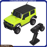 New Udirc 1/18 Ucx2402 Jimny Rc Car Off Road 4x4 Rc Crawler With Reverse Gear Box Simulation Model Climbing Car Rtr Green Blue