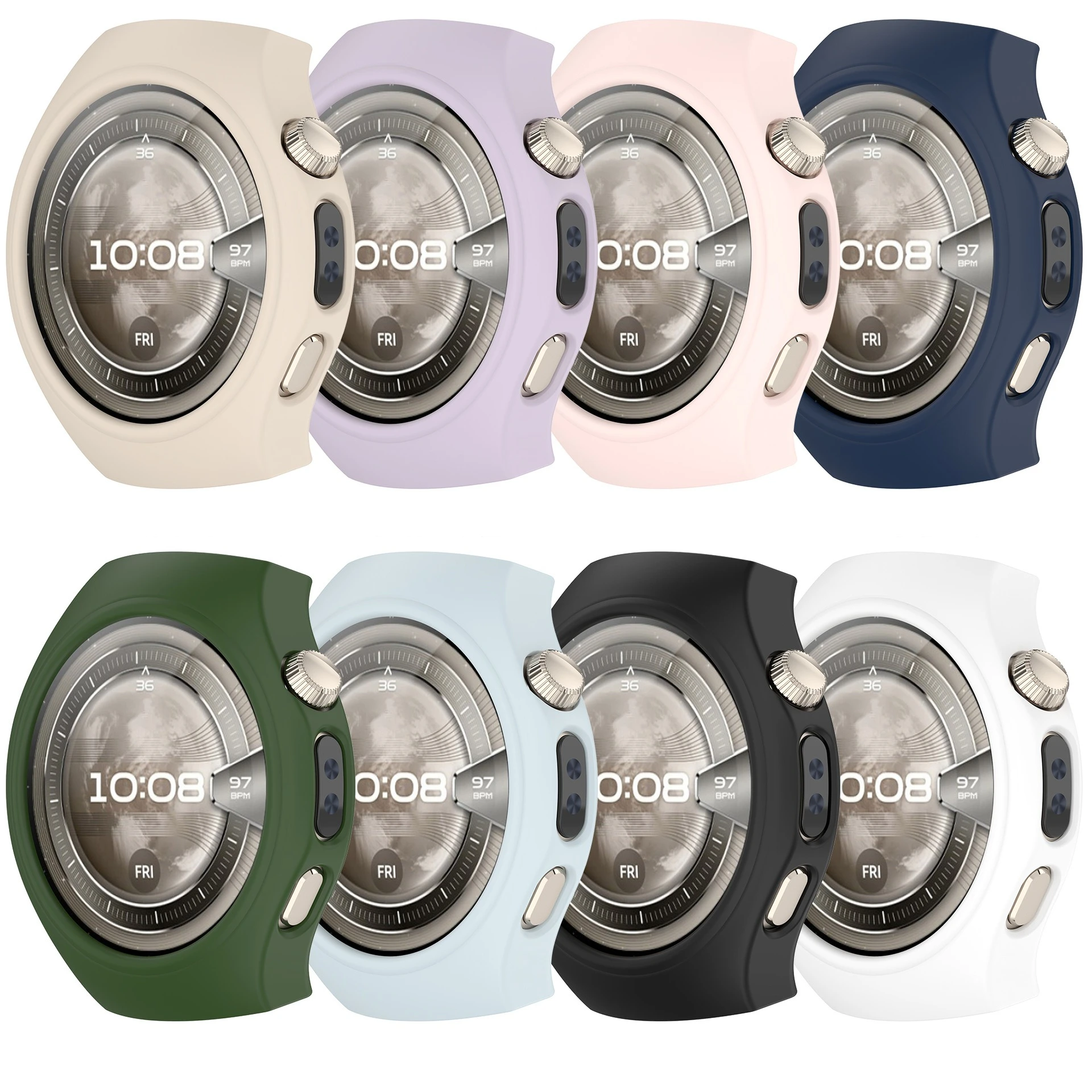 ソフトウォッチケーススーツ Huawei Watch5 42MM/46MM Watch5 シリーズ用のライトカラー TPU シリコンケース