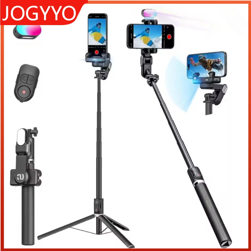 AOCHUAN Smart M2 PRO أسود الهاتف الذكي مثبت Gimbal لتتبع الوجه مثبت Gimbal لهواتف Iphone وAndroid المحمولة Gimbal
