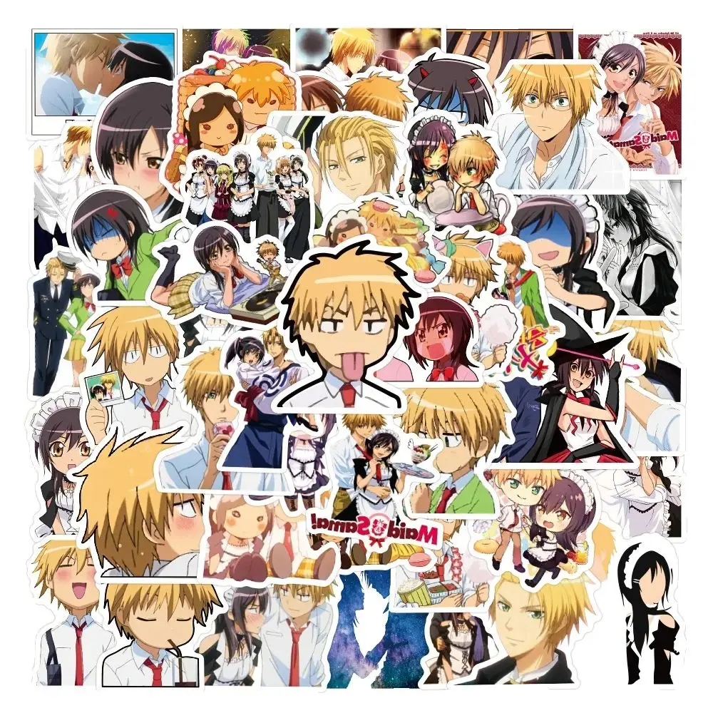 50PCS الكرتون أنيمي الرئيس خادمة الكبار الكتابة على الجدران ملصقات السيارات دفتر سكوتر ملصقات