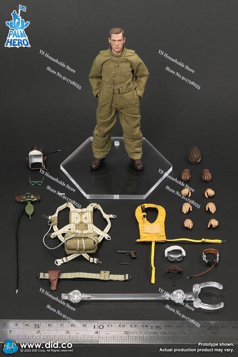 DID XA80032 1/12 UA ARMY AIR FORCES PILOT Captain Man Actionfigur Militärfans Sammlerstück 6" Komplettset Palm Hero Soldat Puppe