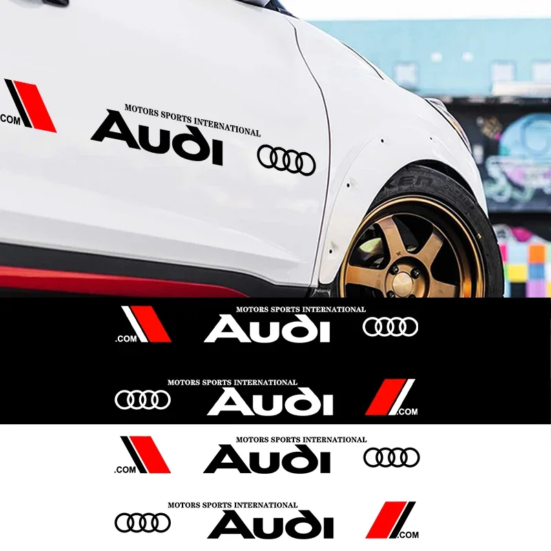 

2PCS Car Door Side Sticker Body Window Decal Waterproof Sticker Suitable for Audi A3 A4 A5 A6 A7 A8 TT Q3 Q5 Q7 S3 S4 S5 S6 B6