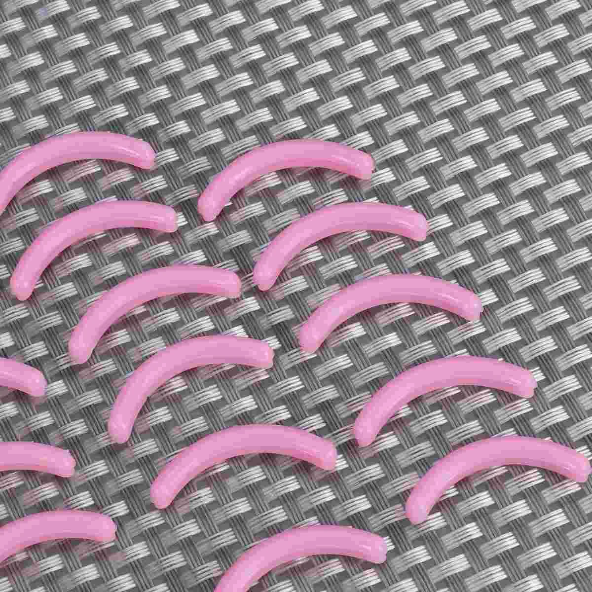 16 Pcs Black Silicone Strips Elastic Curler Pads Refill For Women Eyelash Curler Rubber Cushions Beauty Tools Makeup Accessories