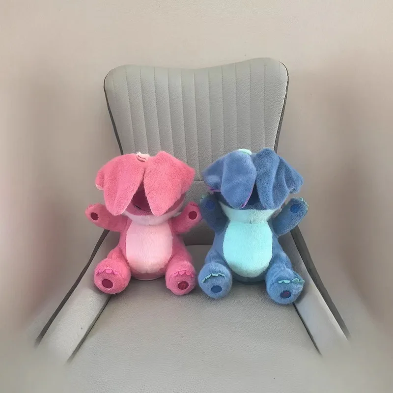 دمية ديزني ستيتش القطيفة الجديدة مع آذان متحركة وتسجيل الغناء لعبة تفاعلية للأطفال وسادة نوم مريحة هدية عيد ميلاد لطيفة