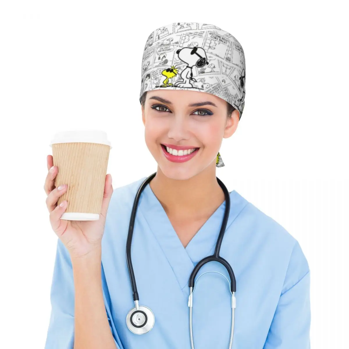 カスタムレトロS-スヌーピー作業帽手術帽男女兼用コミックデザイン映画手術室キャップ看護帽ラボワークスハット