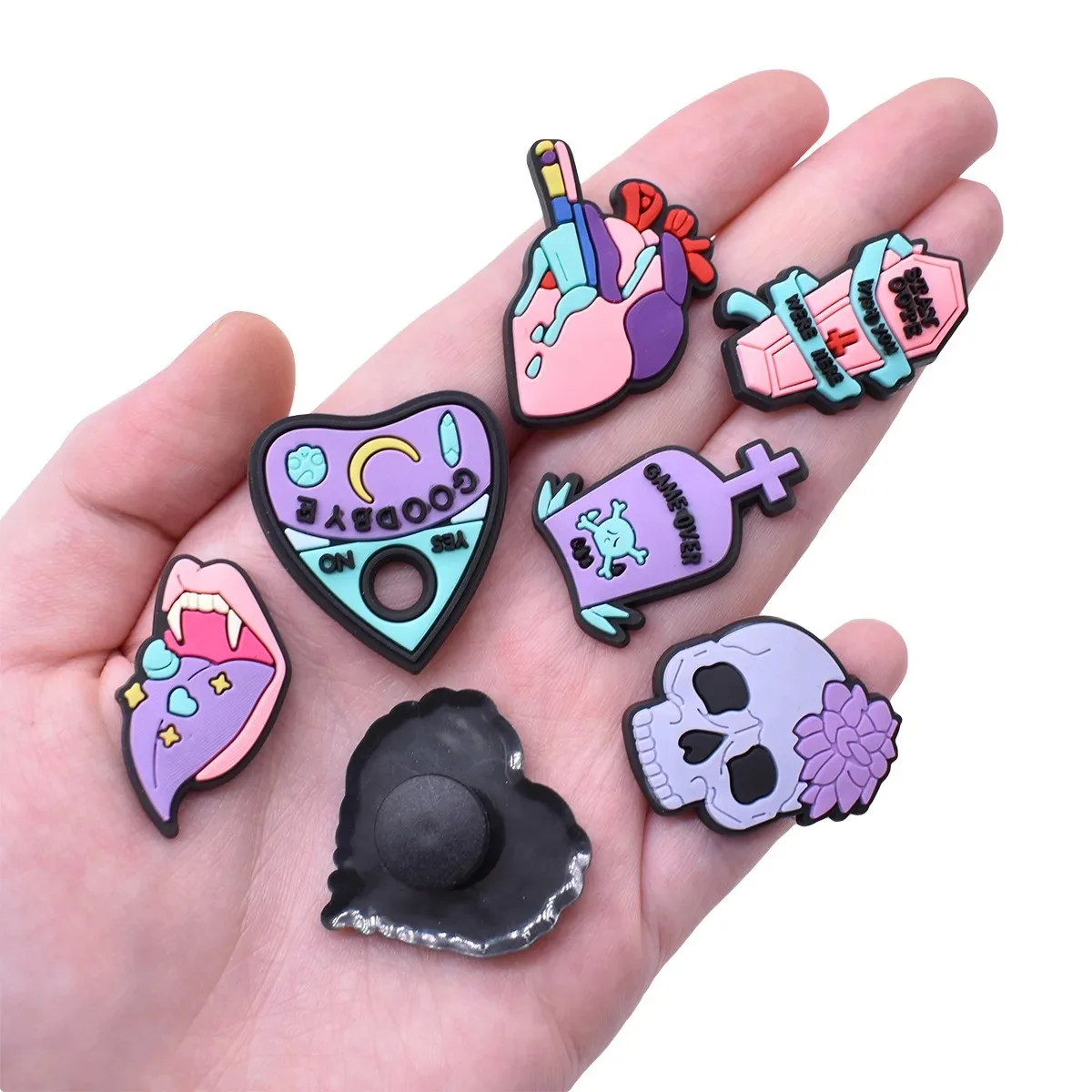 New Arrivals Skull Shoe Charms Pin for Shoe Accessories Shoe Decoration Kids Adult Christmas Party Gifts image 2