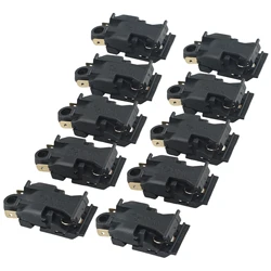 10pcs 16A 250V Electric Kettle Switch Kettle Thermostat Temperature Control XE-3 JB-01E 16A 2 Pin Switch Power Tool Accessories