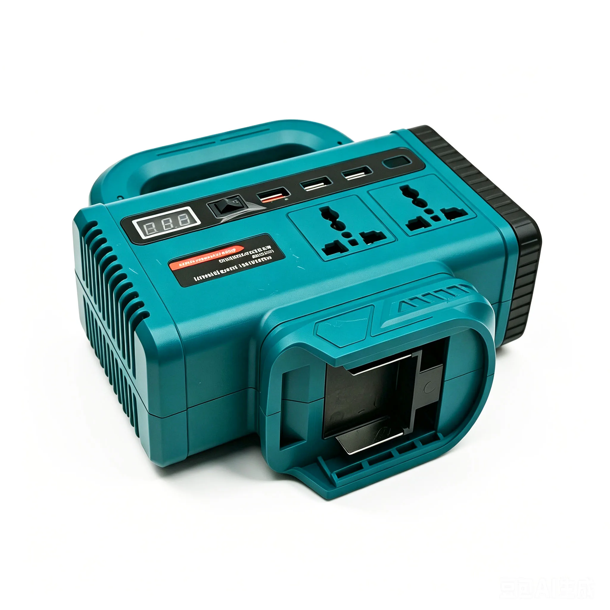 Lithium-Batterie-Wechselrichter, tragbare Stromversorgungsstation, Handgenerator, Notstromversorgung für Makita, DeWALT und Milwaukee. – Detail 3