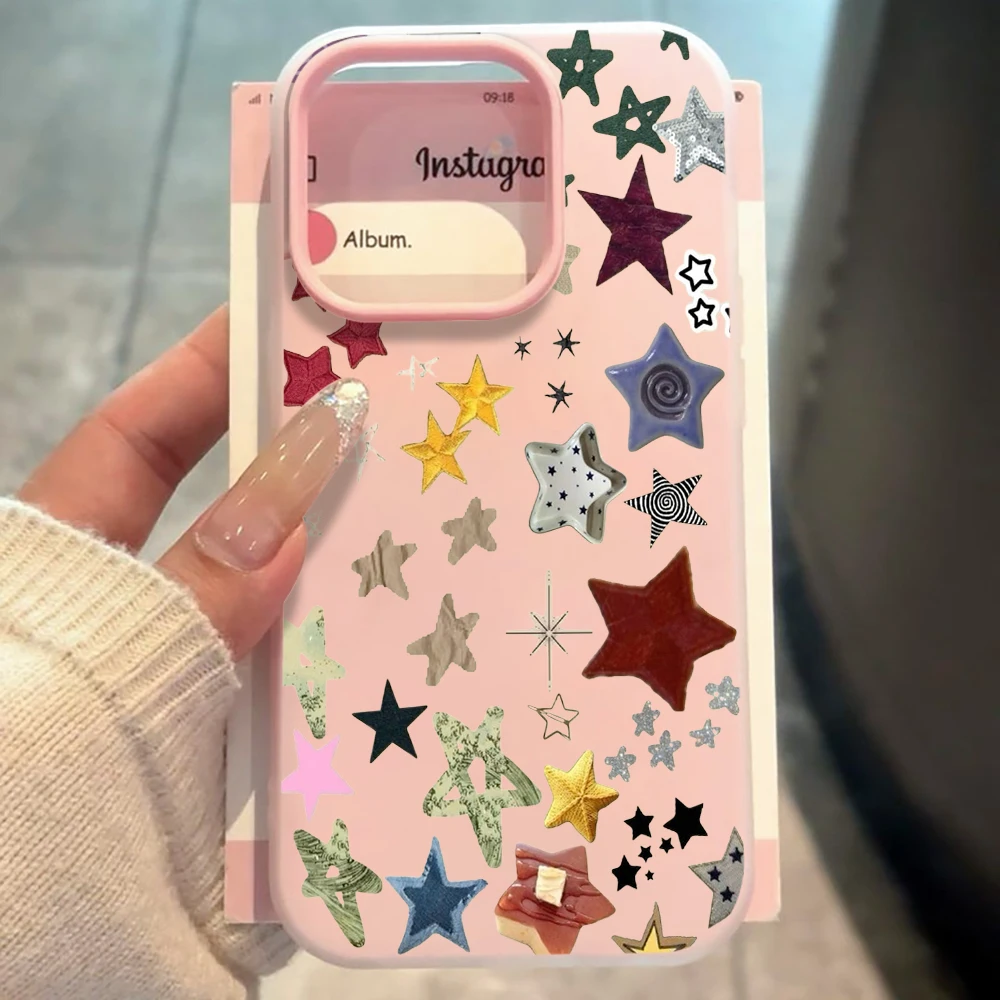 Für Samsung Galaxy S21 S26 S25 S24 S23 S22 Ultra Plus FE Hülle Retro Sterne Luxus-Cover Für A37 A36 A54 A55 A56 Stoßfeste Schutzhülle – Detail 5