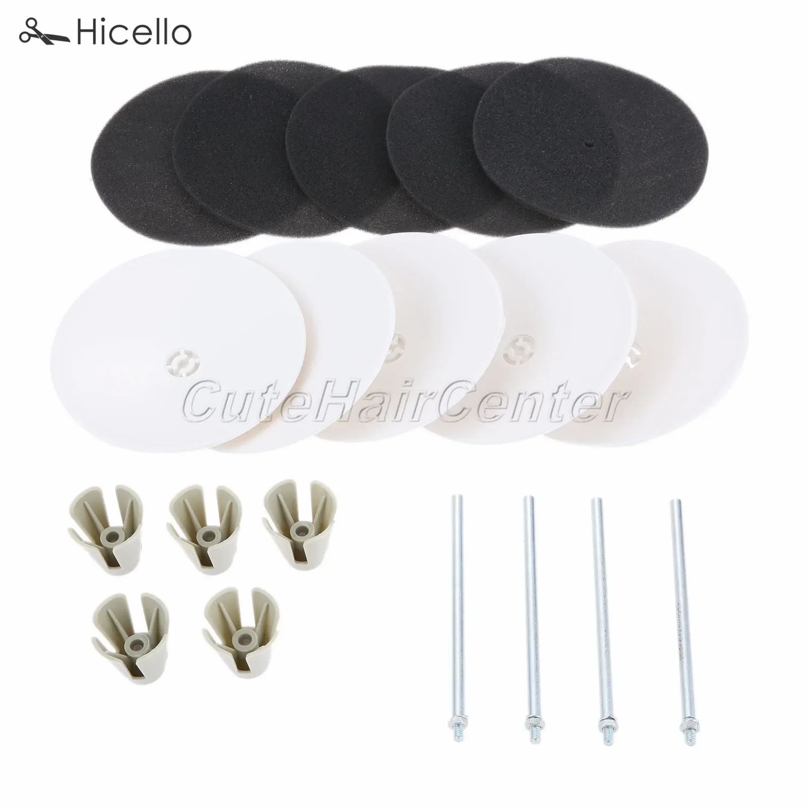 5pcs/4pcs Industrial Sewing Machine Spool Thread Stand Tray Table Top Overlocker Wire tray Pole Line Claw Sponger cone Hicello