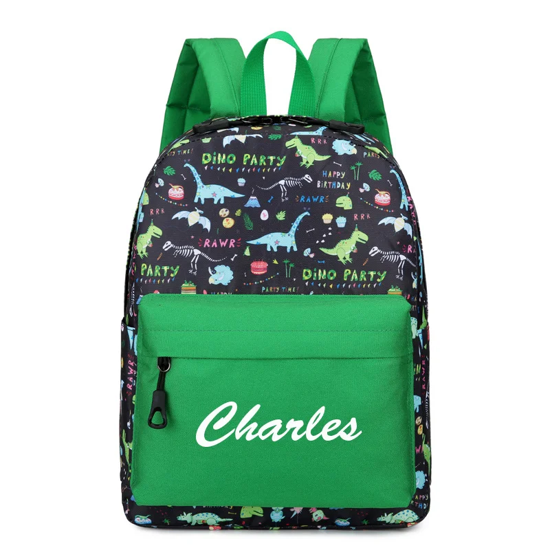 Mochilas personalizadas con nombre personalizado para niños, mochila preescolar ligera, resistente al agua, correa para el pecho para niños y niñas