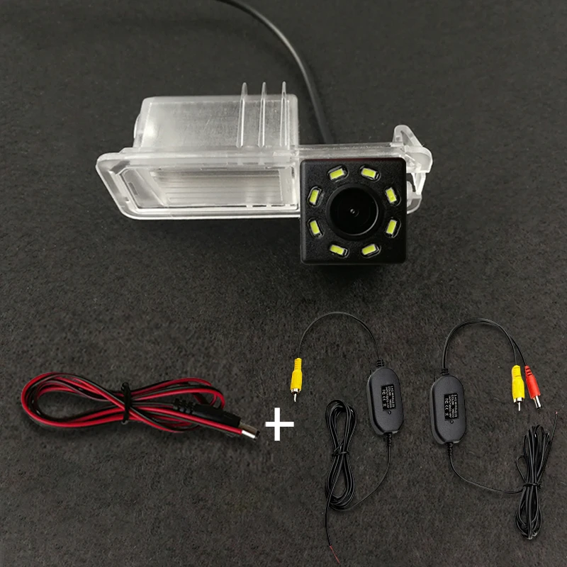 For VW Polo V (6R) Golf 6 VI Passat CC Magotan HD Wireless Car CCD Rear Camera Fisheye 8 12 led dynamic Night Vision waterproof