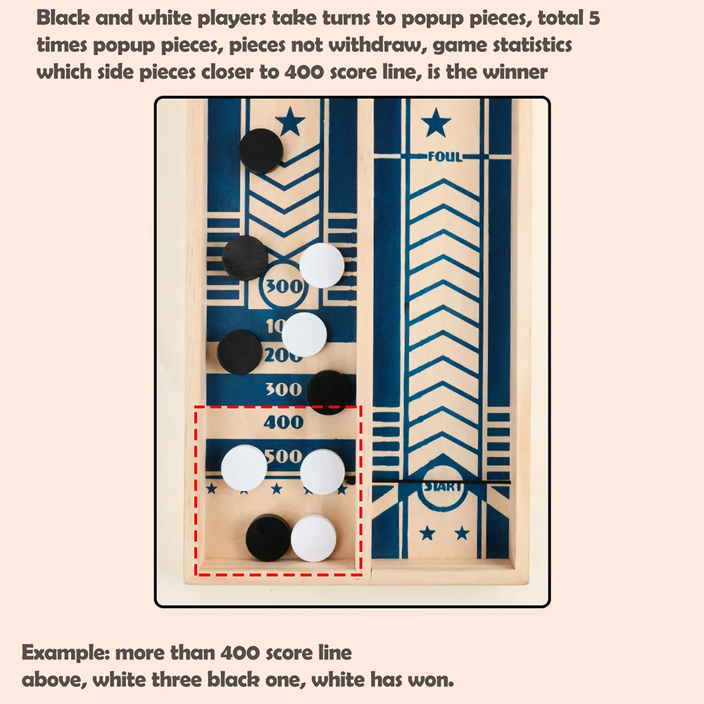 Gioco da tavolo per scacchi che rimbalza Giocattolo per alleviare lo stress Rilassa la pressione Giocattoli Interazione genitore-figlio Gioco da tavolo per flipper per bambini