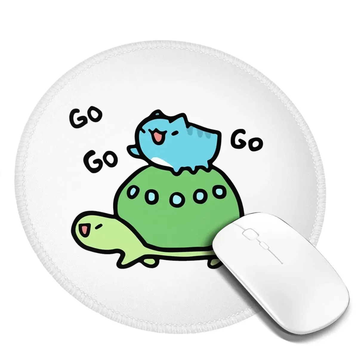 Comic Cat Bugcat Capoo Bug Cat Round Mouse Pad Computer Keyboard Mouse Mat Gamer Laptop Desk Mat Office Accessories Table Mats