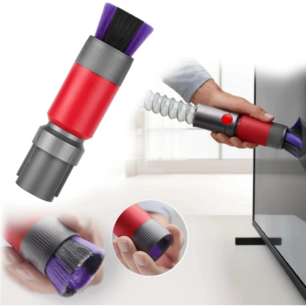 EAS-For Dyson V7 V8 V10 V11 V12 V15 مكنسة كهربائية التنظيف التلقائي LED الإضاءة Traceless فرشاة الغبار رئيس شق