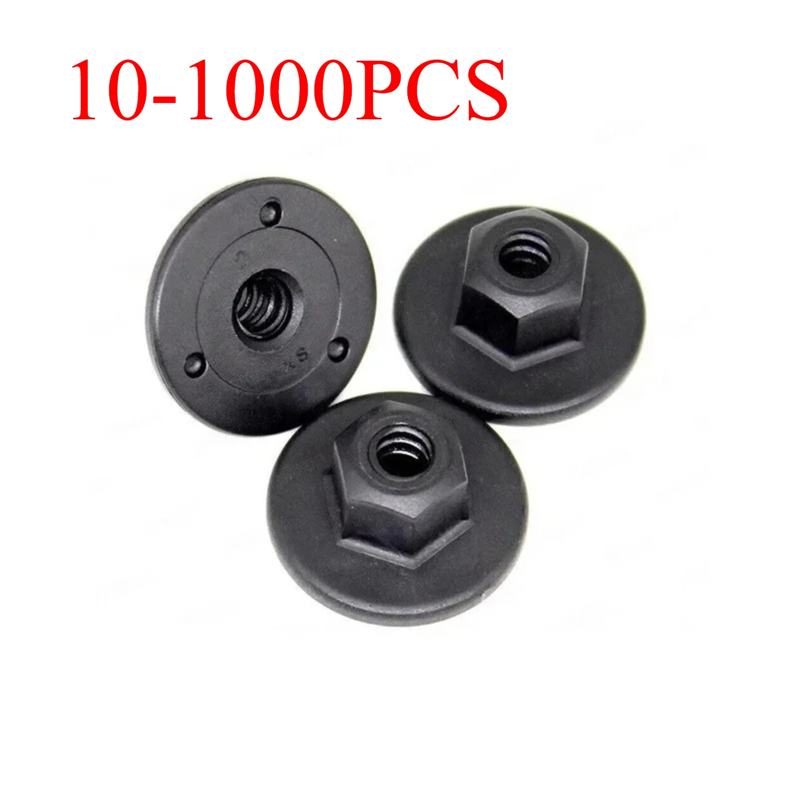 10-1000PCS For BMW Retainer Chassis Rear Bumper Splash Shield Car Interior Clip Auto Clips Hex Head Plastic Self-Threading Nut