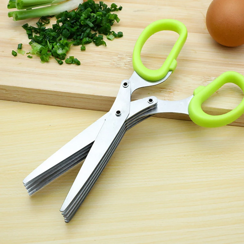 Kitchen 3/5 Floors Multifunctional Stainless Steel Scissors Household Vegetable And Spice Cutting Machine Kitchen Accessories