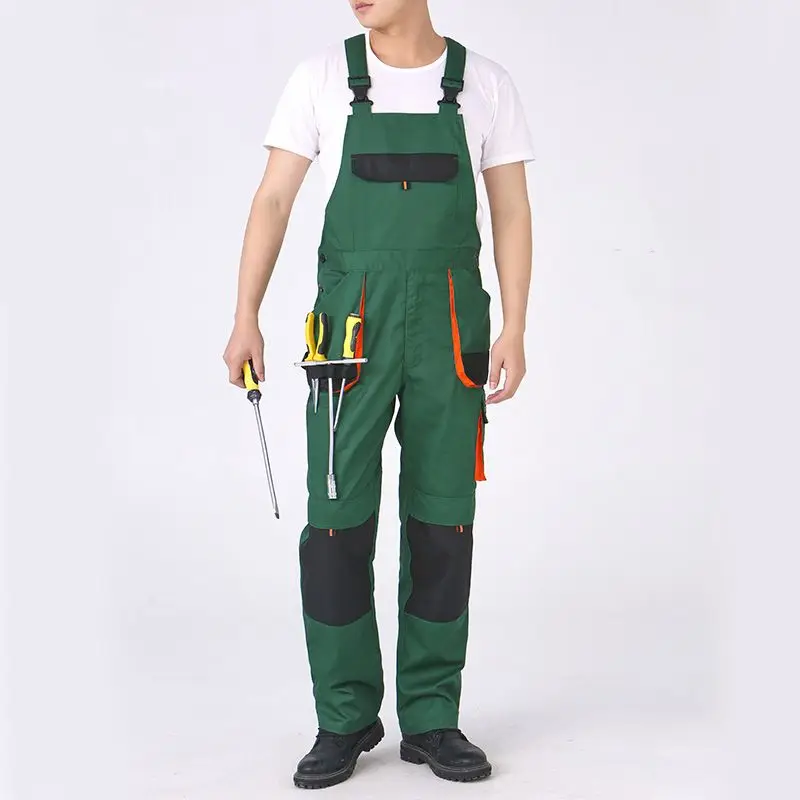 Bib Pants Jumpsuits Multi-pocket Cargo Uniforms Outdoor Wear-resistant Loose Suits Overalls Work Strap Trousers