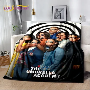 우산 아카데미 TV 영화 부드러운 봉제 담요, 플란넬 담요, 거실 침실 침대 소파 피크닉 커버