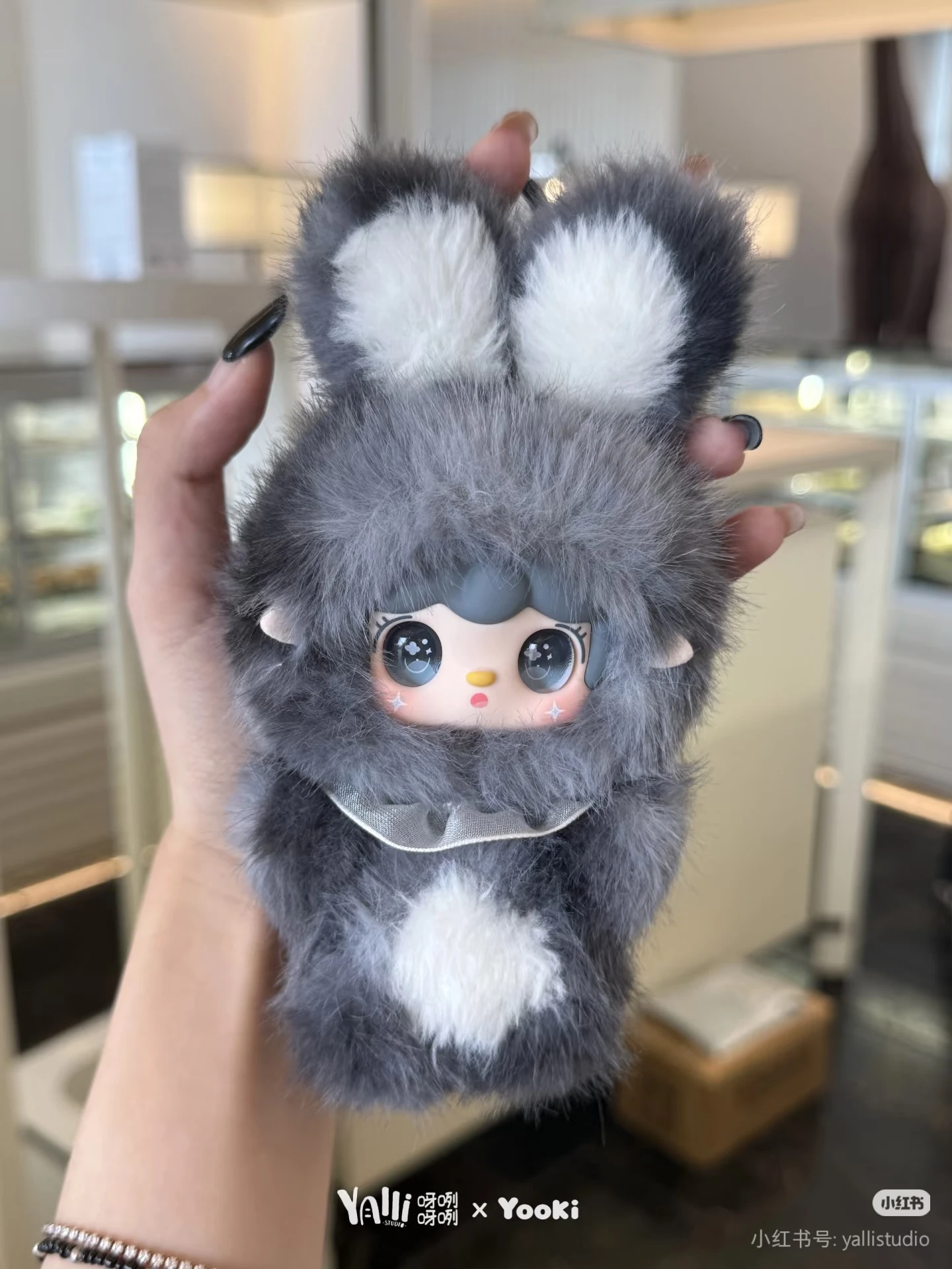 

Yooki Hopping Bunny Series слепая коробка виниловое лицо милый кролик фигурка модные украшения для лица подарок на день рождения для девочек коллекционные игрушки
