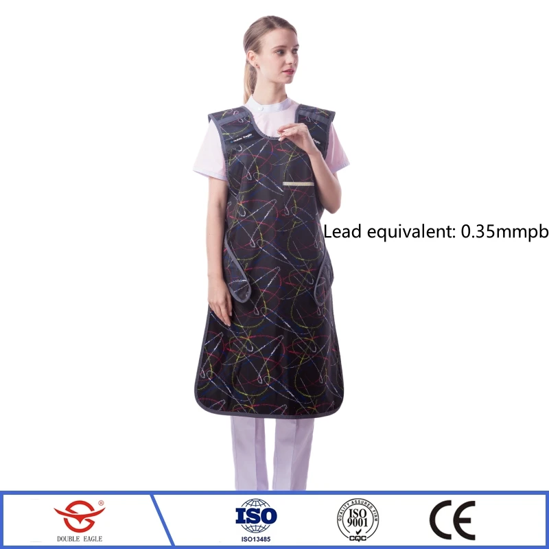 

X-ray radiological protection 0.35mmpb sleeveless lead apron radiology department ionizing radiation protective lead overcoat