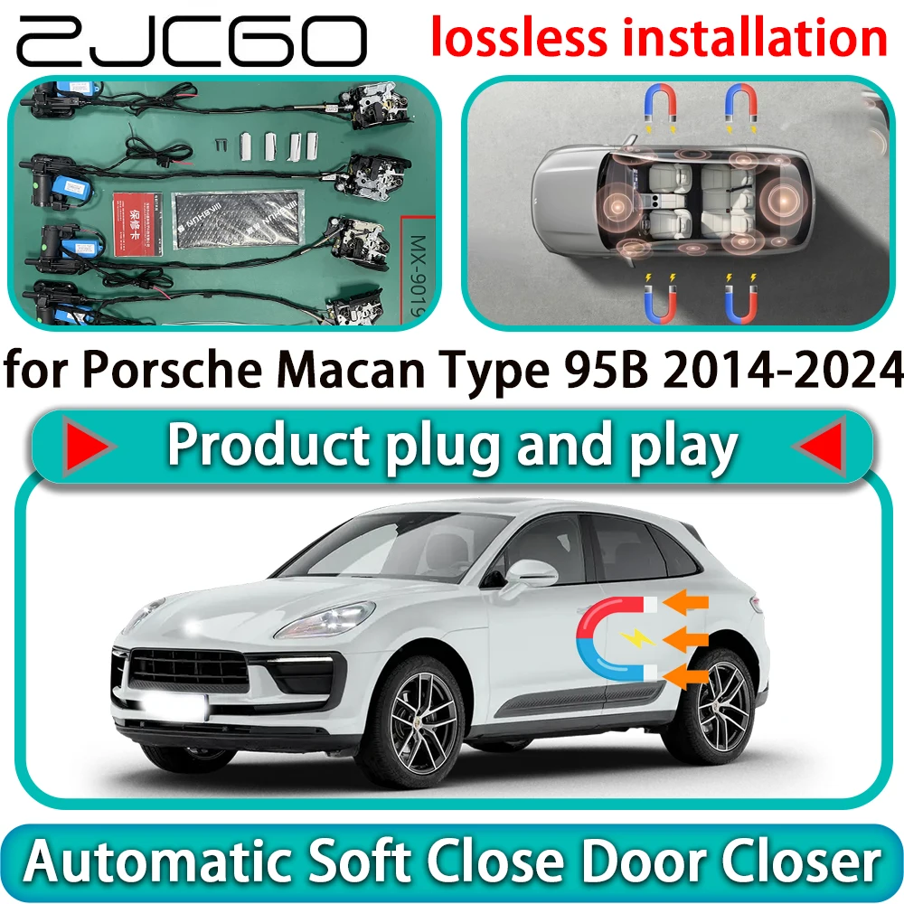

for Porsche Macan Type 95B 2014-2024 OEM Auto Pull Car Soft Close Door Kit Power Latch Electric Door Catch Soft Closing Assist