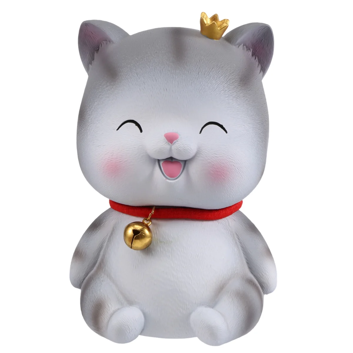 Cute Cat Decorative Saving Bank,Home Decoration Coin Bank Money Piggy Bank Help Form Right Money Habits,Eyes Closed