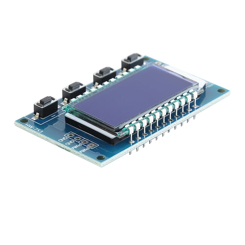 Adjustable PWM Pulse Signal Generator LCD Frequency Duty Cycle Board for Light view 2