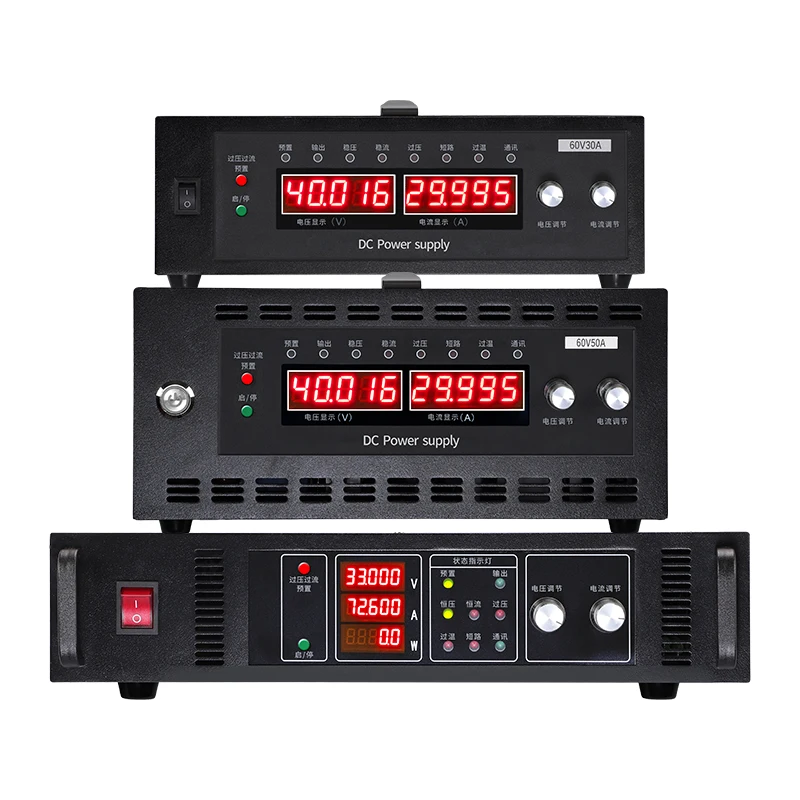 

Adjustable Variable DC Power Supply 100V-500A Modbus-RTU RS485 for Industrial Applications