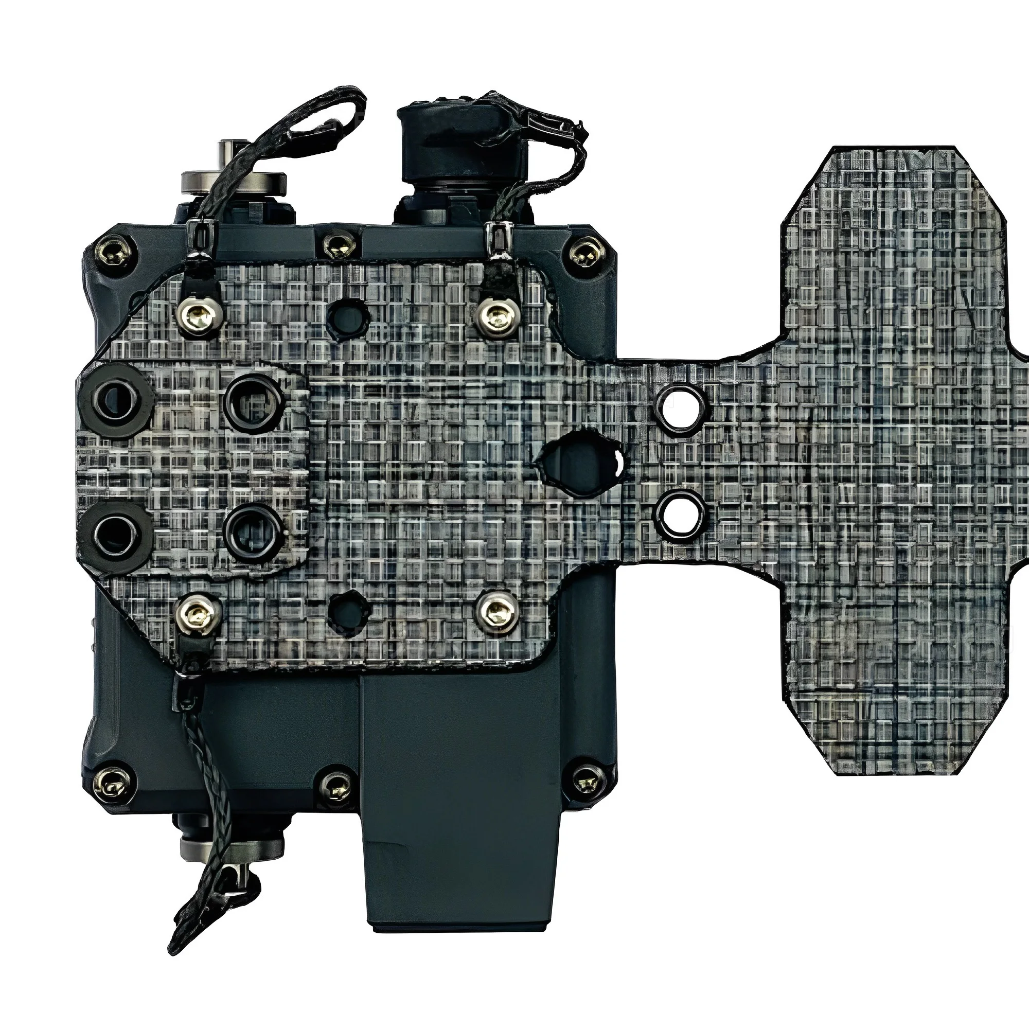 Tactical Universal PTT MOLLE Mount Plate - V60/X50 PTT  Expansion Board Comm Sled Transmitter Fixing Plate - Vest Accessories