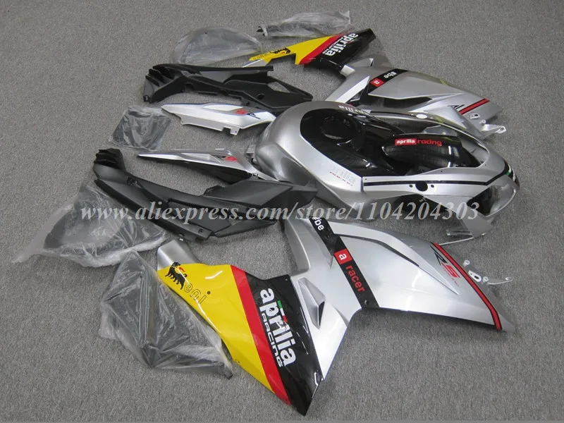 4Gifts New ABS Motorcycle Fairings Kit Fit For Aprilia RS125 06 07 08 09 10 11 RS 125 2006 2007 2008 2009 2010 2011 Silver