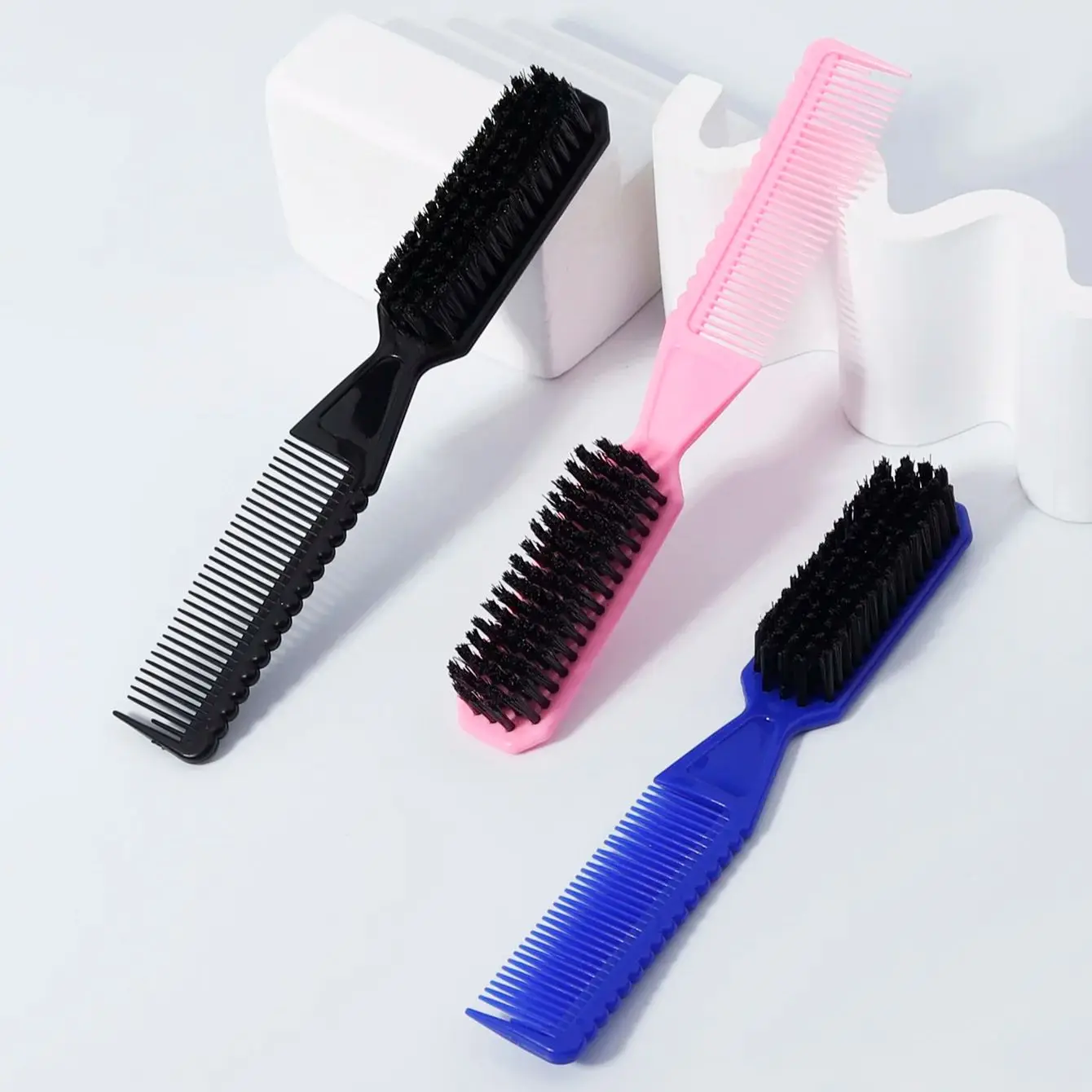 Barber Cleaning Brush, Hair Clipper Nylon Brush, Fades Barber Brush, Hair Styling Brush , Special for real hair wigs