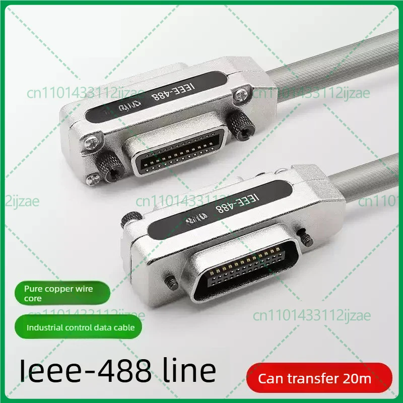 IEEE-488 GPIB Cable 24Pin GPIB Data Cable for Instrument Control 0.5M/1M/1.5M/2M/3M/5M/10M