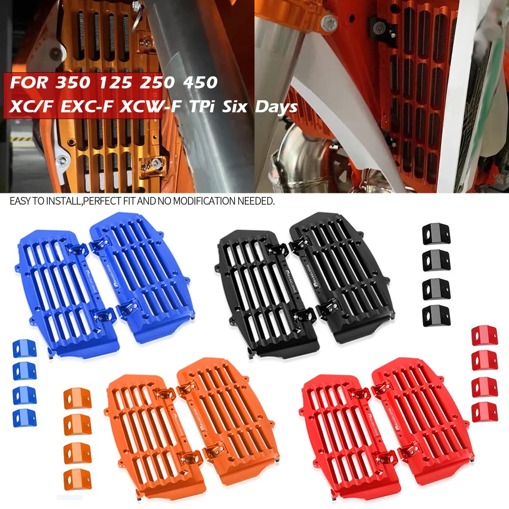 For KTM EXC/F XCF XC SXF SX 125 250 300 350 400 450 500 For Husqvarna 2017-2022 2023 Radiator Guard Grill Cover Protector Grille