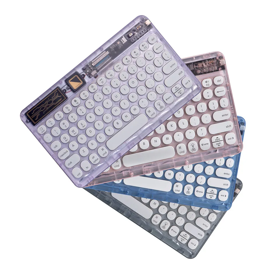 Imagem -06 - Cristal Backlit Teclado Bluetooth para Ipad Air 10.2 10th Samsung Huawei Lenovo Xiaomi Mipad Tablet Teclado do Laptop Cores